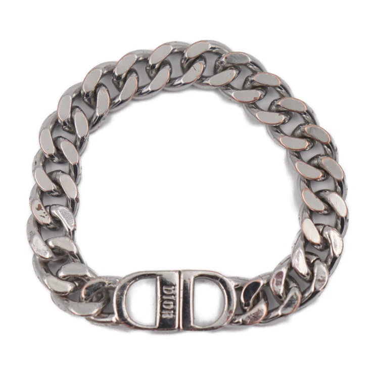 Dior bracelet CD Icon Chain Link Bracelet metal onyx Silver eBay
