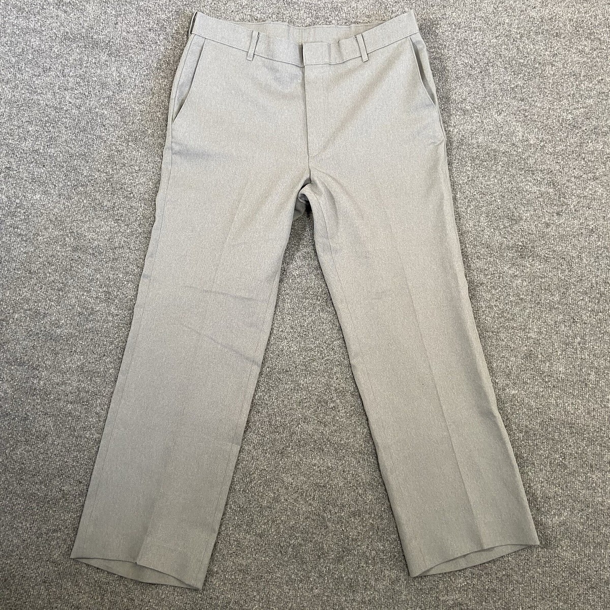 パンツ Levi's ACTION SLACKS DARK GRAY 1970s W34 Vintage Levi's Action Slacks Pants Mens 34 x 32 Gray Dress