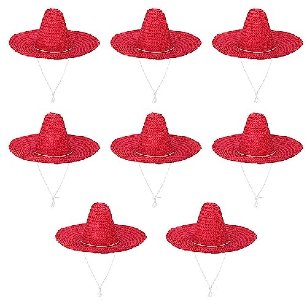 (TG. 49 cm) Boland - Sombrero Puebla, 8 pezzi in un set, diametro 49 cm, costume