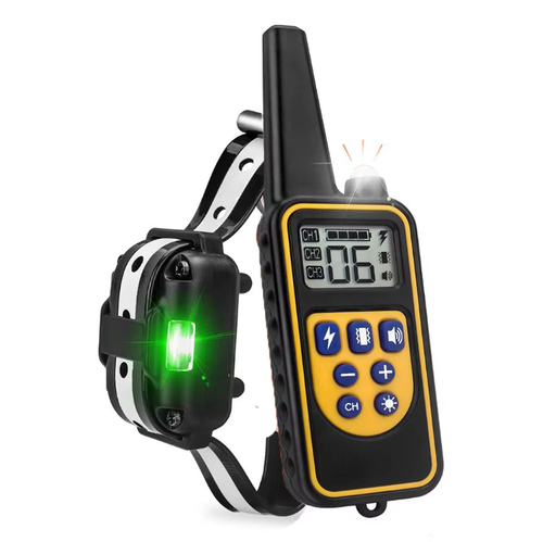 Electric Pet Training Collar LCD Dog Shock Anti Bark Waterproof Remote +USB DD - Imagen 2 de 4