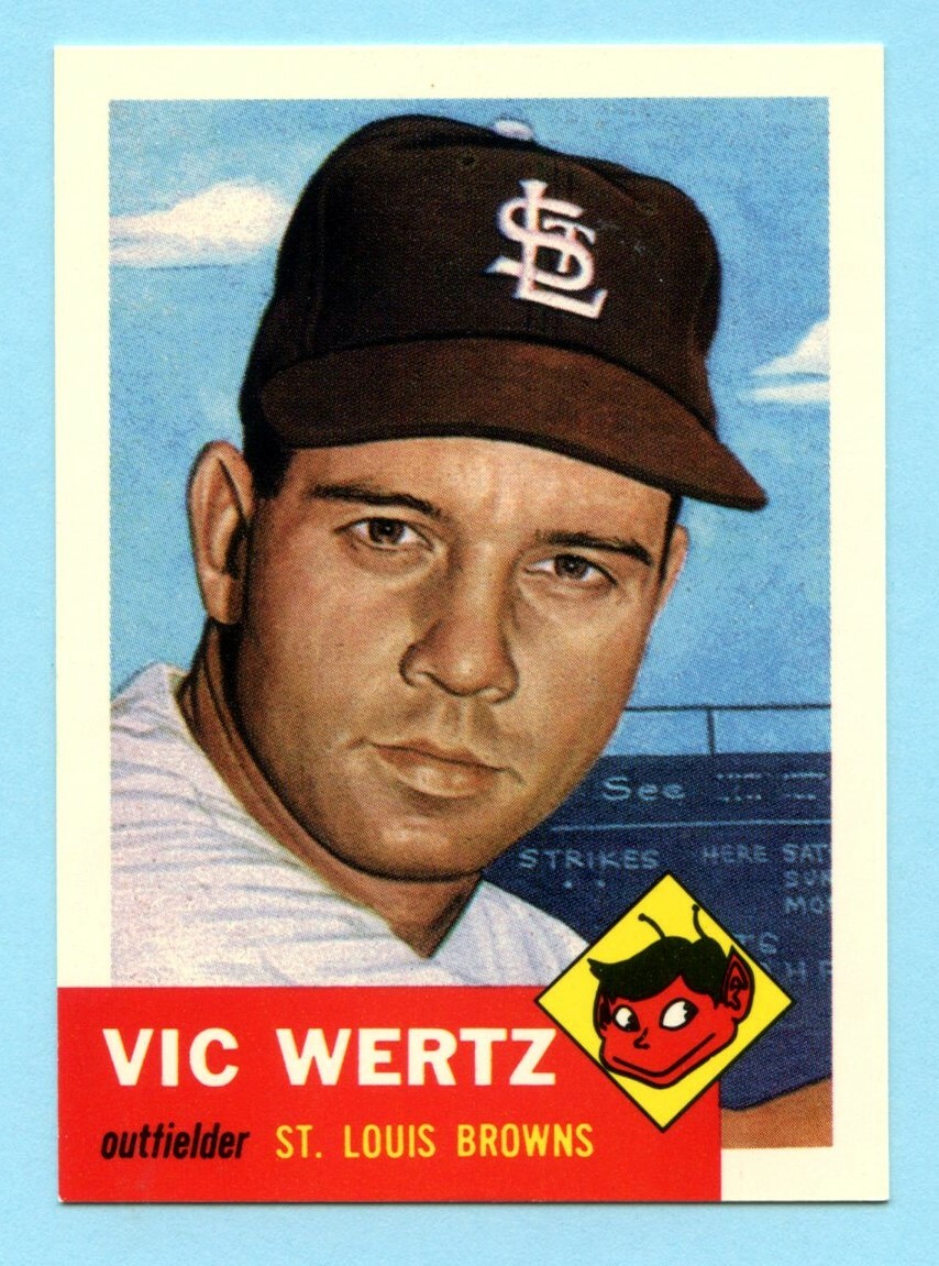 1953 Topps Archives #142 Vic Wertz- St. Louis Browns
