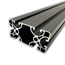 Alu Profil 40x80 Nut 8 schwarz Ultraleicht Nutprofil Aluminiumprofil ITEM komp.