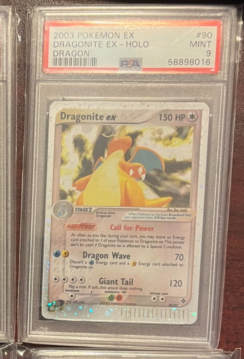 Dragonite Ex Dragon 90/97 HOLO Rare 2003 Pokemon PSA 9 MINT