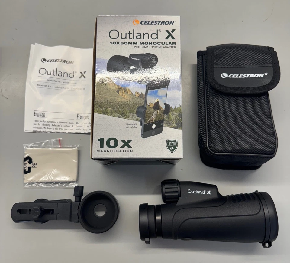 CELESTRON OUTLAND X 10X50MM MONOCULAR WITH SMARTPHONE ADAPTER - Image 2 of 4