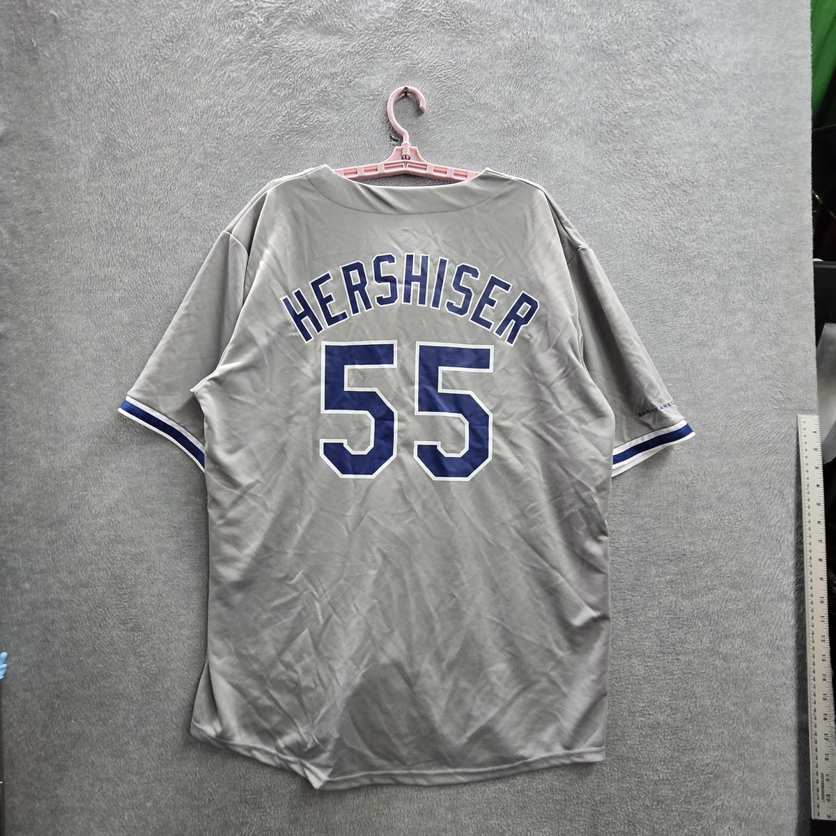 Dodgers Hershiser 55 ユニフォーム XL 来場者特典 Los Angeles Dodgers Men Jersey XL Gray Orel Hershiser 55 Baseball