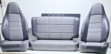 97-02 Jeep Tj Wrangler Agate Vinyl Front Driver Passenger Seats Rear Seat 97-02 Jeep Tj Wrangler Agate Vinyl Front Driver Passenger Seats Rear Seat