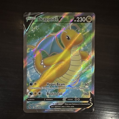 The Pokémon Company Dragonite V Full Art Ultra Rare Holo 076/078 Pokémon GO Eng