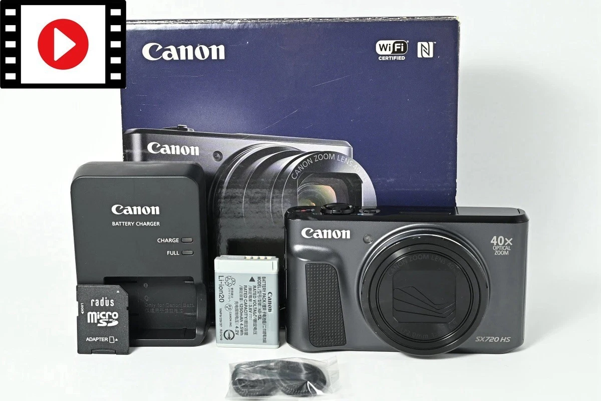 CanonPowerShotSX720 HS SDカード付き Preços baixos em Canon PowerShot SX720 HS Câmeras Digitais | eBay