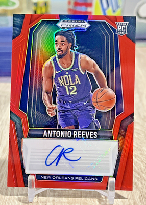 #ad 💥# 99 ROOKIE AUTO RED PRIZM BLACK💥 Antonio Reeves 2024 25 RC AUTOGRAPH HORNETS $8.40