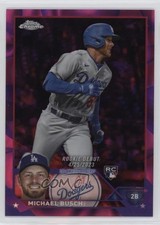 2023 Chrome Update Magenta & Purple Lava Lamp Refractor /299 Michael Busch 1p9r