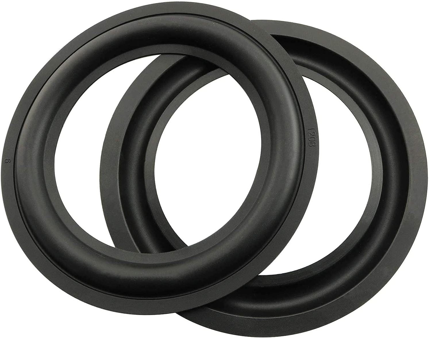 Rubber Ring 2PCS 5Inch Black Speaker Rubber Foam Edge Surround Rings Repair Kit 