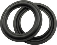 Rubber Ring 2PCS 5Inch Black Speaker Rubber Foam Edge Surround Rings Repair Kit