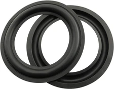 Rubber Ring 2PCS 5Inch Black Speaker Rubber Foam Edge Surround Rings Repair Kit 