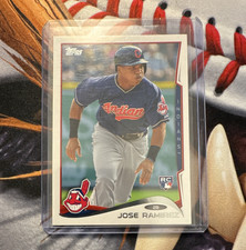 Topps 2014 Jose Ramirez RC Cleveland Indians Rookie Card #424. rookie card picture