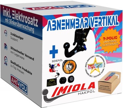 IMIOLA AHK für MG HS / EHS 20-24 vert. abnehmbar + 7-pol ES ABE