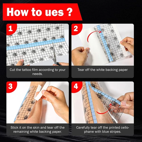 Tattoo Aftercare Bandage, 8"X 10 Yard, Tattoo Waterproof Bandage, Second Skin Ta image 5