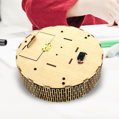 DIY Wooden Sweeping Robot Model Puzzle Kits Frühes Lernspielzeug für Kinder