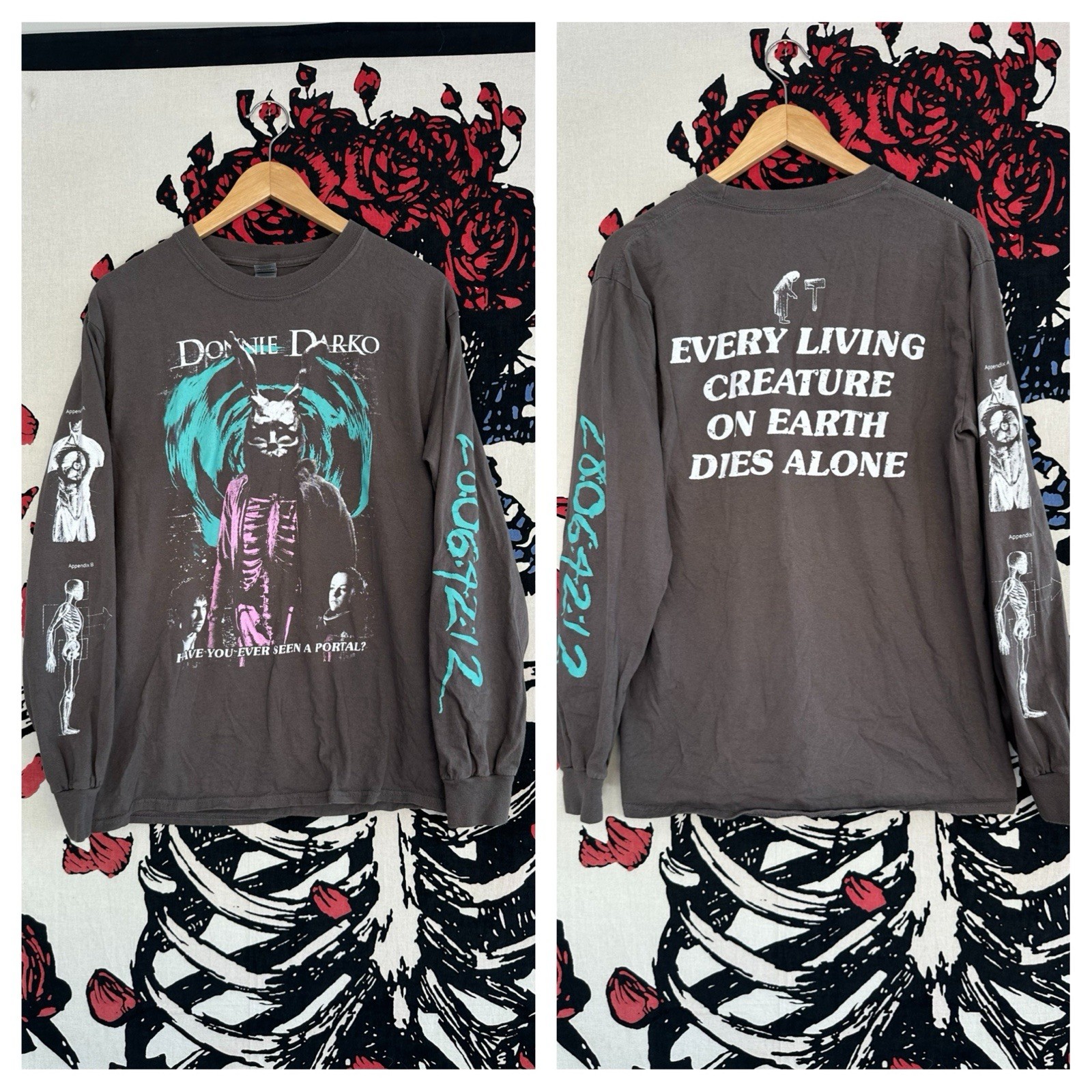 RARE Graveyard Goods Donnie Darko Frank Bunny Movie Long Sleeve Shirt Horror M