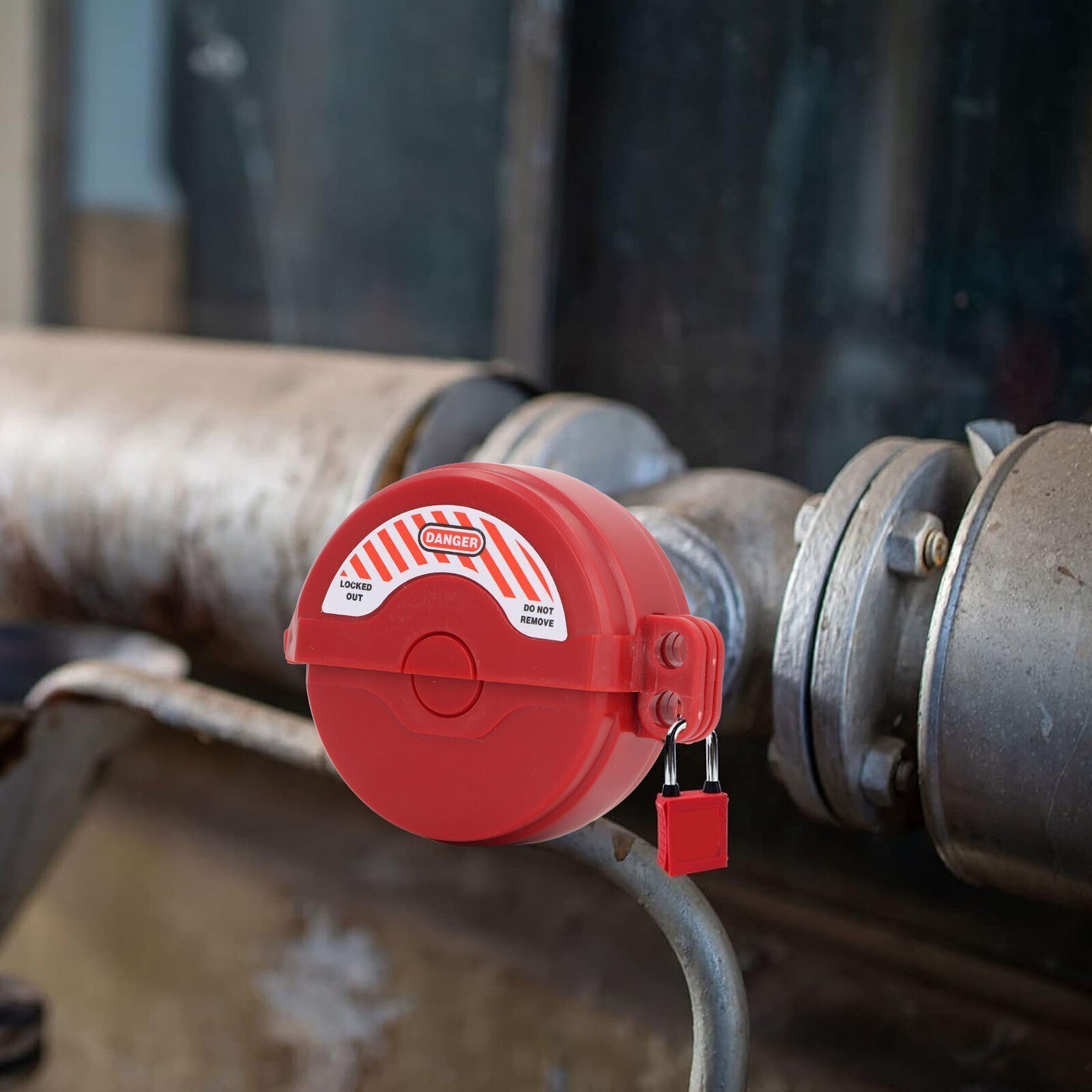 2 Pcs Gate Valve Lockout Device PA High Impact Resistance Valve Lockout