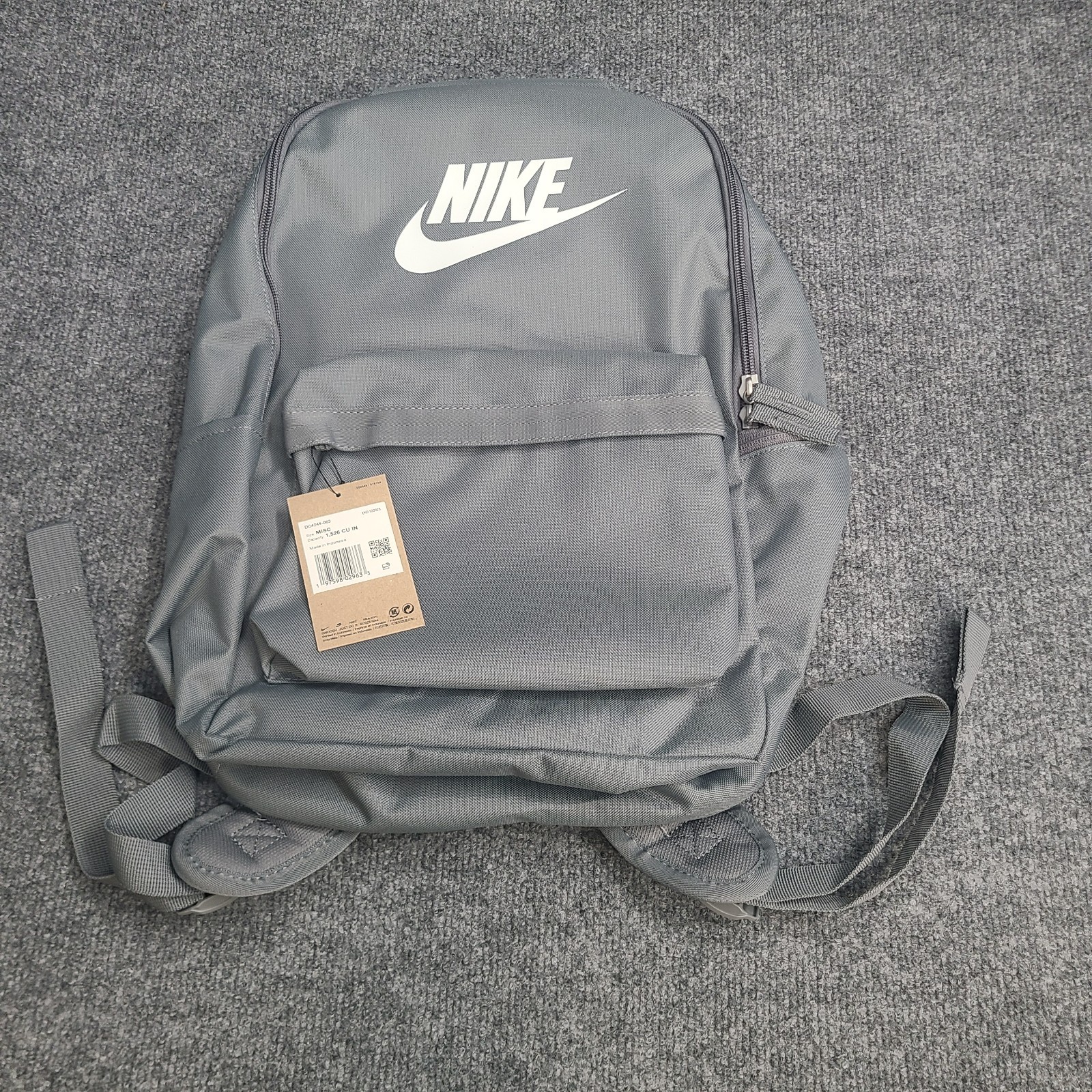 Nike Backpack One Size Smoke Gray Heritage 25L School Bag La
