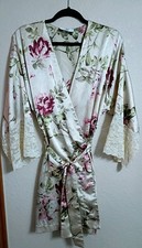 Vintage 90's Valentino Intimo Floral And Lace Kimono Robe Cover Up Size Large