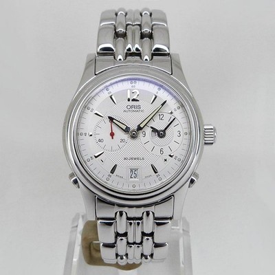 ORIS Watch 690 7485 Classic GMT Automatic Date Silver dial 37mm