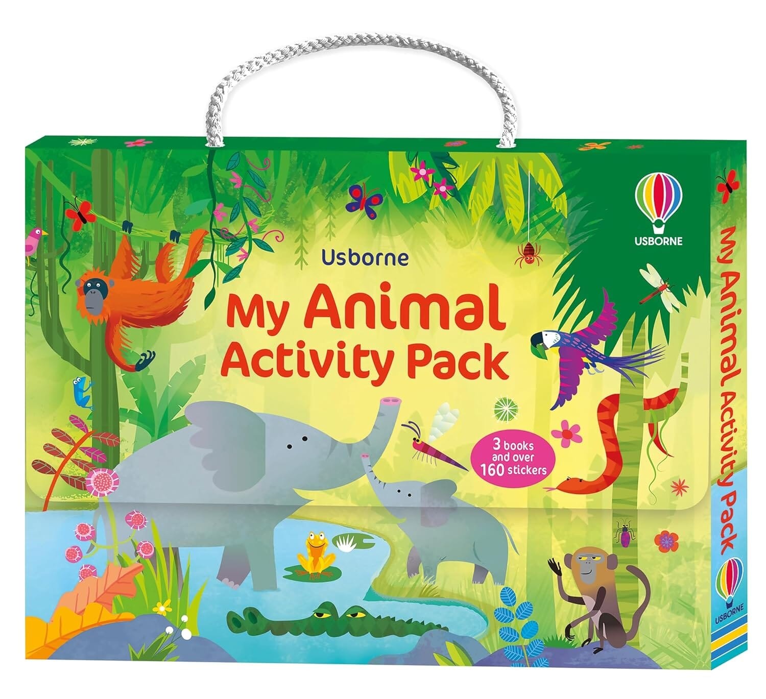Usborne: My Animal Activity Pack 3 Books Box Set & Over 160 Stickers -Ages 3+-PB