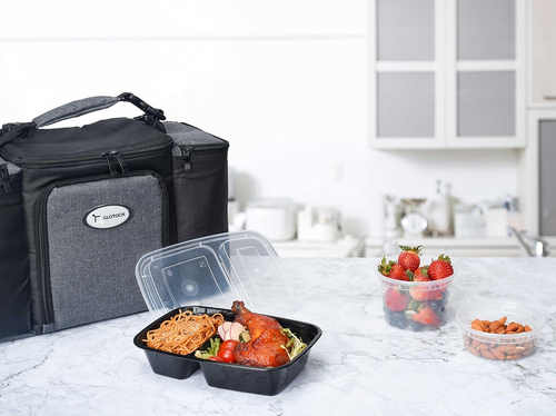 Glotoch 10 Pack 32OZ Meal Prep Containers Reusable Microwave Safe,Extra Large &T - Picture 8 of 12