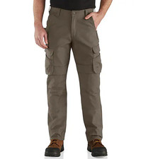 Carhartt Steel Rugged Flex Relaxed Fit Double-Front Cargo Work Pant - Tarmac N