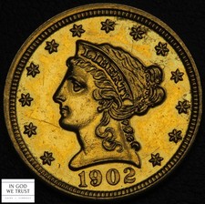 1902 PROOF $2.50 Liberty Head Gold Quarter Eagle (Gorgeous CHOICE PR!!!)