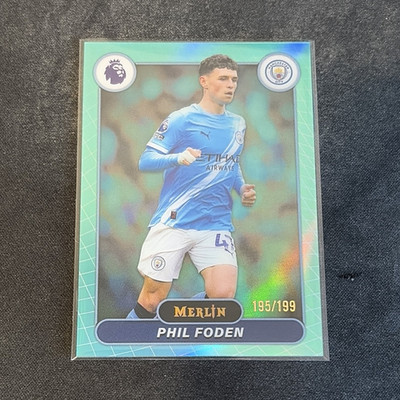 2026 Topps Merlin Chrome Aqua Refractor Phil Foden Man City /199