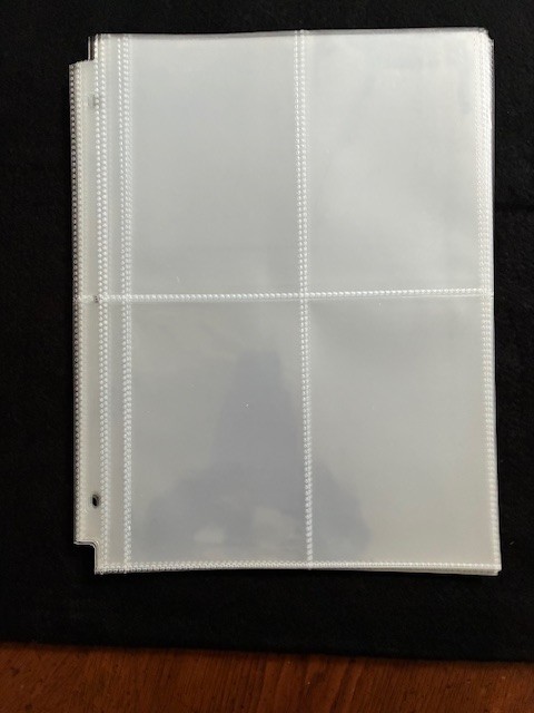 16 3 x 5 Archival Photo Album Pocket Pages - 3 ring