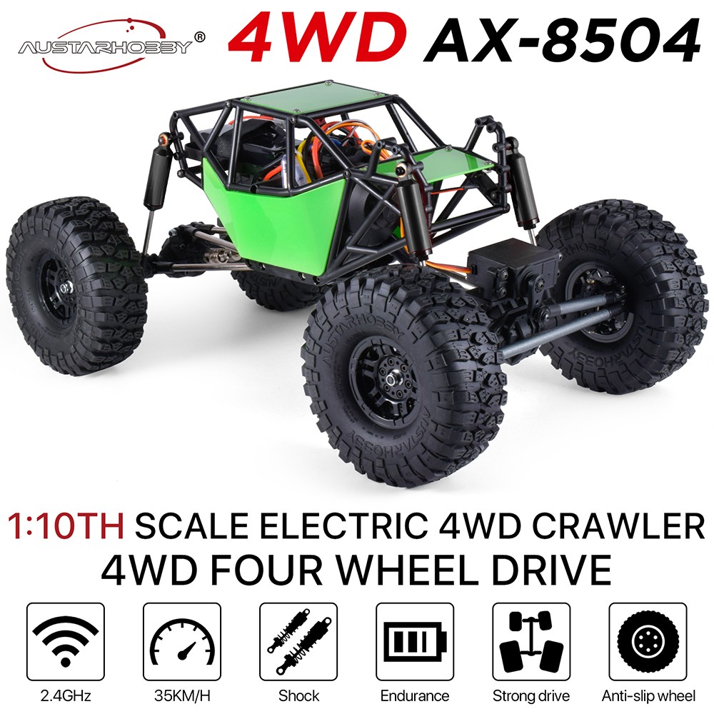 AUSTARHOBBY AX-8504 1/10 4WD RC Rock Crawler RTR 35KM/H 2.4GHz Off
