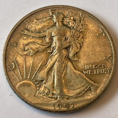 Etats Unis MONNAIE USA 1/2 $ Half Dollar 1941 Walking Liberty Argent Silver - Photo 1/2