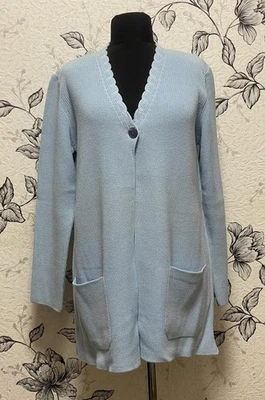 Women Escada Sweater Blue Wool & Silk 36 / S / 44 - Bild 1 von 4