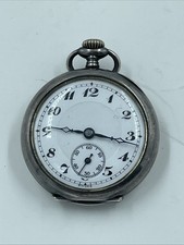 VTG Sterling Silver 925 Gallet  Co Mechanical Pocket Watch Untested