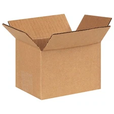 GRAINGER APPROVED 11K584 PK 25 Shipping Box,6x4x4 in 11K584