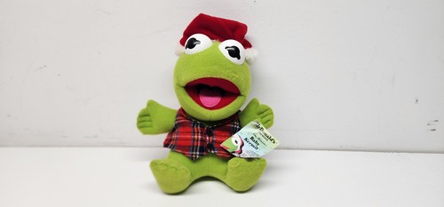 Peluche de Navidad vintage 1987 McDonald's Muppet Babies Jim Henson bebé KERMIT - Imagen 1 de 3