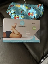 Charlie Banana Reusable Super Pro Underwear Multi color construction-NEW-Medium