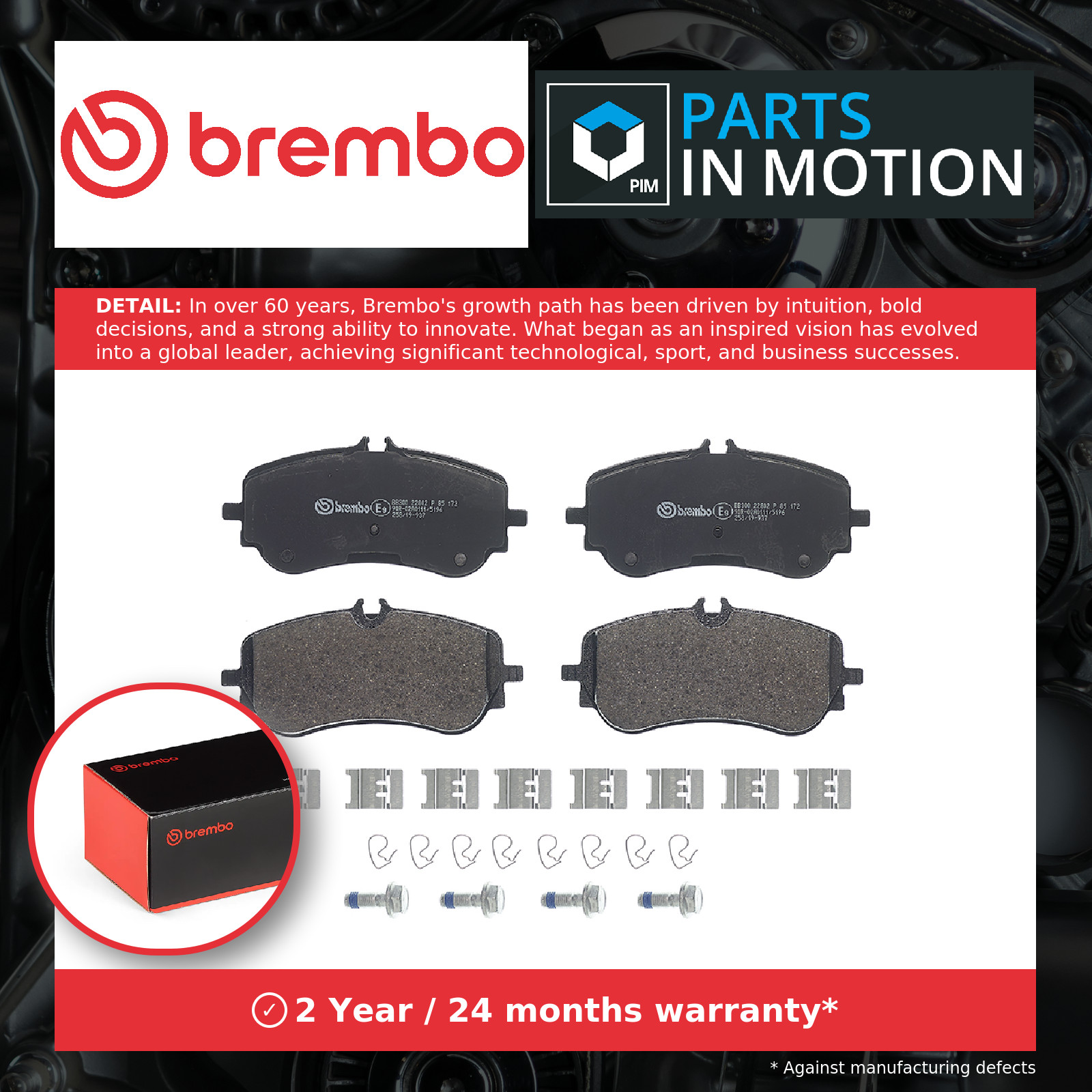 2x ✅Fits BREMBO P 85 172 Brake Pad Set, disc brake P 85 172 Brake pa ⭐UK Seller⭐ - Image 4