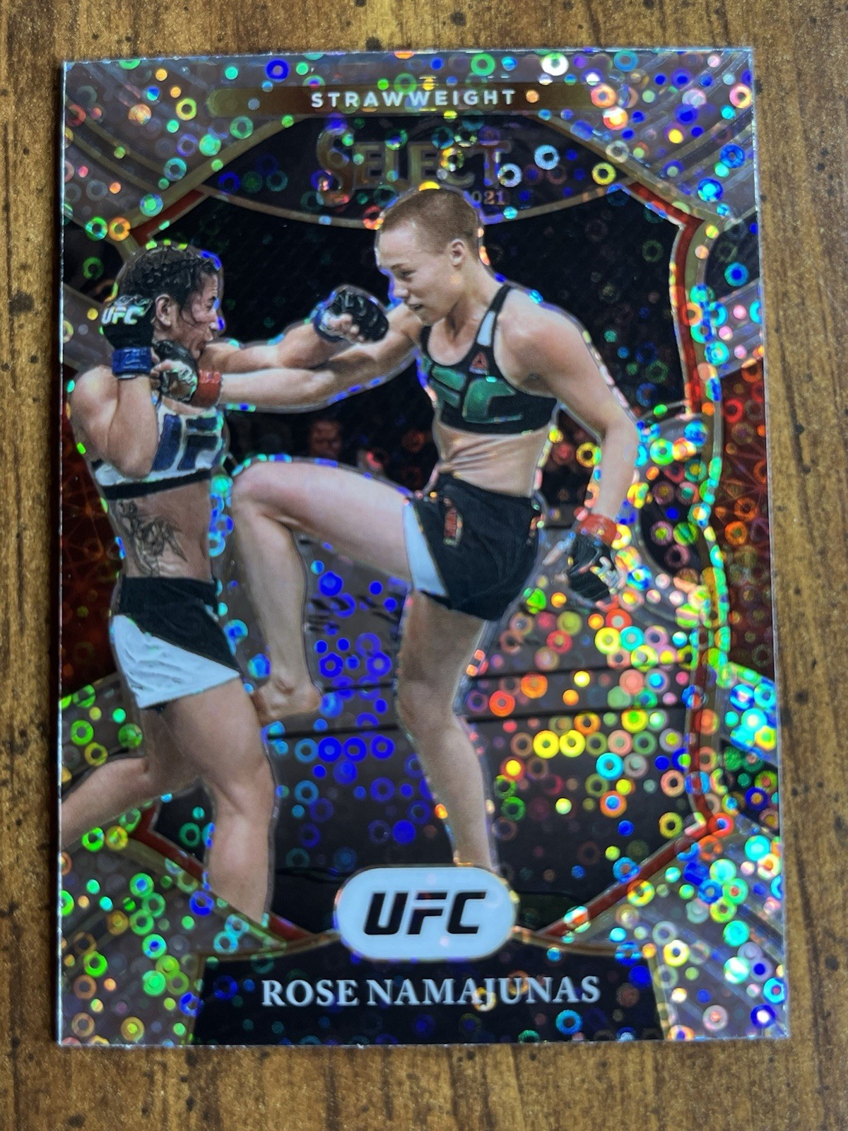 Rose Namajunas • 2021 Select Concourse Disco Prizm #11 • UFC Champion 🌹🇺🇸🥊🥋