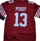 youth size SF 49ers #13 brock purdy size s-xl red stitched nwt