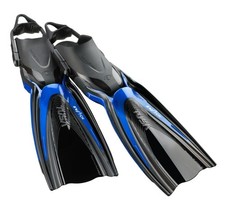 TUSA HyFlex Switch Fish Tail Scuba Diving Dive Fins L-XL Blue/Black SF0104L