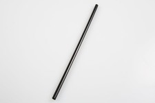 Jumbo 7.75" Black Plastic Straws - Paper Wrapped Pack of 500