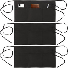 Server Apron with Multi-Pocket Design, Extra-Long Straps Large Fit for Restaur
