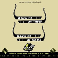 Yamaha Mx 350 Yamaha Mx 250 Tank Decals Graphics Stickers Vmx Vintage