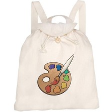 'Artist Palette' Canvas Rucksack / Backpack (RK00036605)