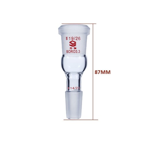 Glasverbindung Laborbedarf, Anschluss gerader Adapter, 19/26 Außenverbindung auf 14/23... - Bild 2 von 2