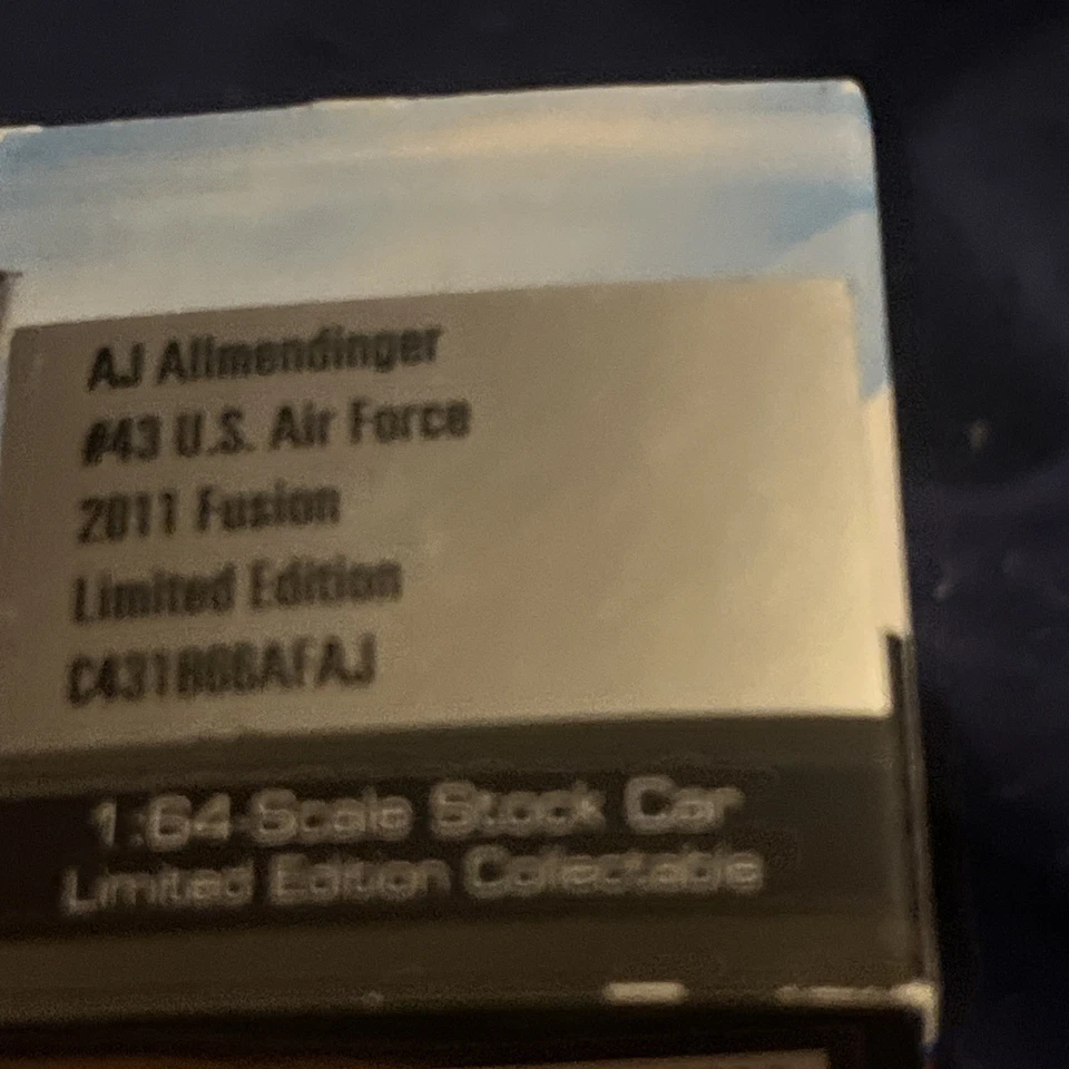 2011 A.J. Allmendinger #43 US Air Force Ford Fusion Action 1:64 - Image 3 of 3