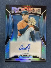 2019 Panini Prizm Light Blue Cionel Perez Autograph Astros /100 RC